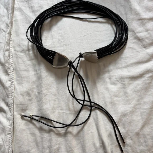 Isabel Marant Black Belt with Silver Details - Picture 3 of 8